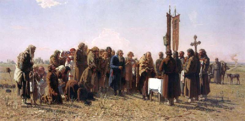 Grigoriy Soroka A prayer in time of drought France oil painting art
